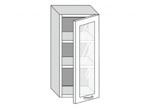 19.40.3 Шкаф настенный (h=913) на 400мм с 1-ой стекл. дверцей в Ишиме - ishim.магазин96.com | фото