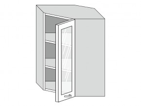 19.60.3у Шкаф настенный (h=913) угловой на 600мм со стекл. дверцей в Ишиме - ishim.магазин96.com | фото