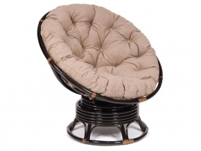 Кресло-качалка Papasan w 23/01 B с подушкой Antique brown, экошерсть Коричневый в Ишиме - ishim.магазин96.com | фото