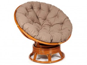 Кресло-качалка Papasan w 23/01 B с подушкой Cognac, экошерсть Коричневый в Ишиме - ishim.магазин96.com | фото