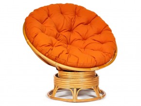 Кресло-качалка Papasan w 23/01 B с подушкой Honey, ткань Оранжевый в Ишиме - ishim.магазин96.com | фото