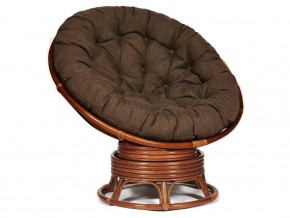 Кресло-качалка Papasan w 23/01 B с подушкой Pecan, ткань Коричневый в Ишиме - ishim.магазин96.com | фото