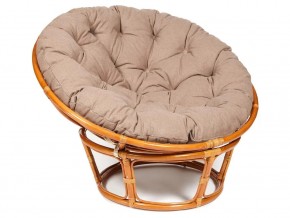 Кресло Papasan 23/01 W с подушкой Cognac, экошерсть Коричневый в Ишиме - ishim.магазин96.com | фото