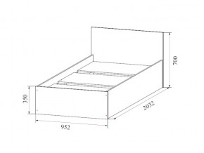 Кровать одинарная (Без матраца 0,9*2,0) в Ишиме - ishim.магазин96.com | фото