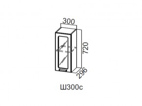 Ш300с/720 Шкаф навесной 300/720 (со стеклом) в Ишиме - ishim.магазин96.com | фото