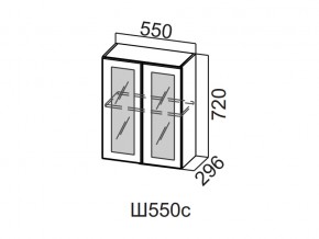 Ш550с/720 Шкаф навесной 550/720 (со стеклом) в Ишиме - ishim.магазин96.com | фото