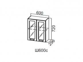 Ш600с/720 Шкаф навесной 600/720 (со стеклом) в Ишиме - ishim.магазин96.com | фото